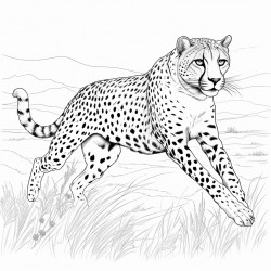 running cheetah