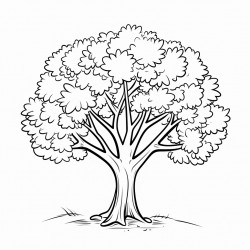 tree with wide leaves