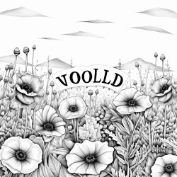 field of wild flowers with a quote that says yolo