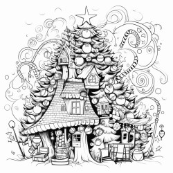 football under christmas tree