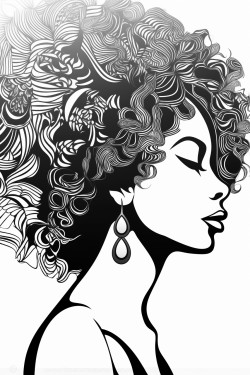 black woman silhouette