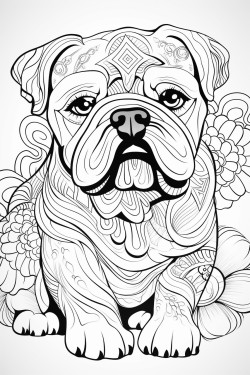 un bulldog anglais endormi
