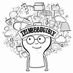 a big brain with the word indubitably