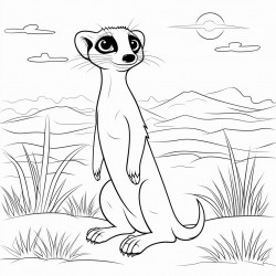 a meercat in the african bush