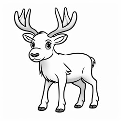 a cute icelandic reindeer