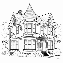 a tall elegant victorian house