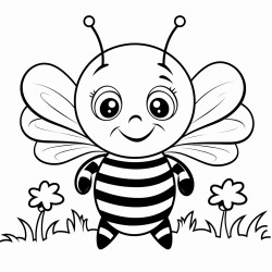 a cute honeybee