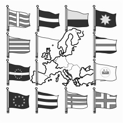 all of europe country flags