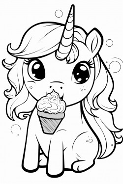 unicorn eating watermelon