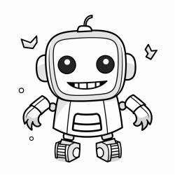 robot halloween simple