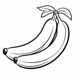 1 banana clipart