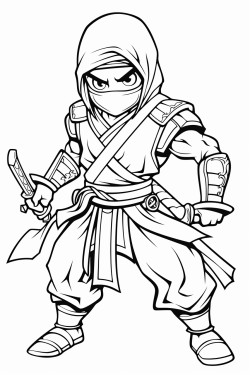 samurai warrior fighting a ninja