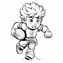 garon ado football amricain rugby manga