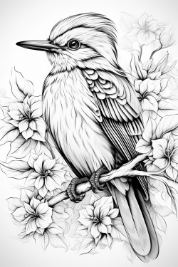 a brilliantly vibrant bird
