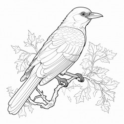 crow perched