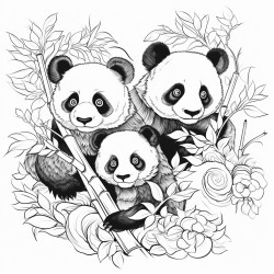 pandas in japan forest
