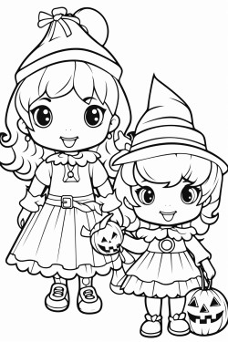 cute halloween characters