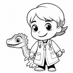 newt with nurse uniform