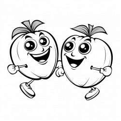 two tomatoes dancing