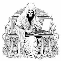 ghost typing on a computer