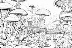 natural habitat of a strange planet