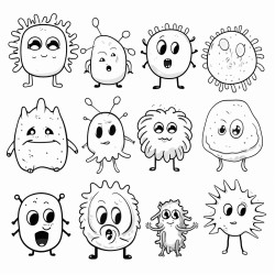 simple germ with examples on how to eliminate no background