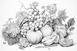 still life with fruits
