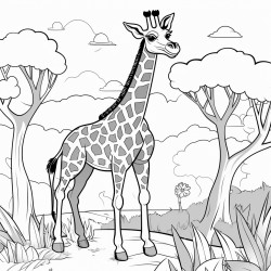 girrafe in forest