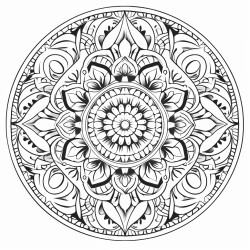round mandela art
