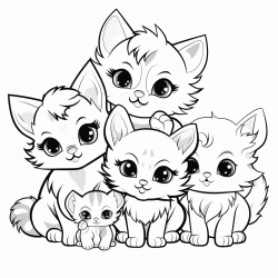 kittens puppies and bunnies with big eyes and fluffy tails