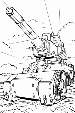 color a flak gun defending hamburg from bombers
