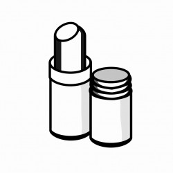 ubeauty product lip balm bold and easy white background