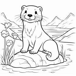 a scary otter