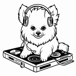 pomeranian dog dj