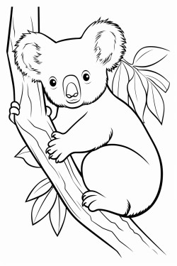 koala on a tree