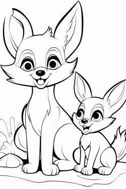 a fox and a rabbit