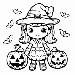 cute but spooky halloween line art images bold even complete lines no grayscale white background