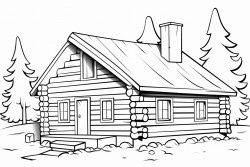 doucet log house