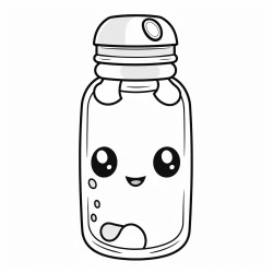 cozy themed water bottle