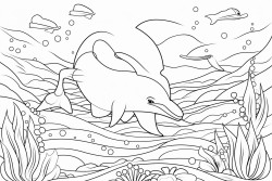 dolphins and rainbows