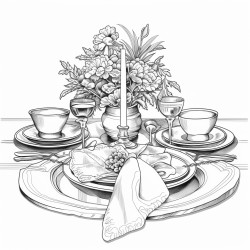 formal table setting