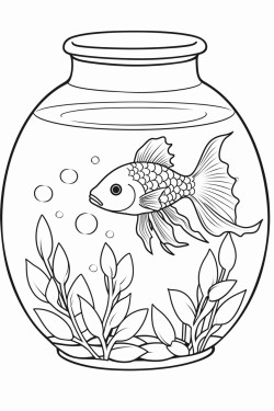 goldfish in an aquarium