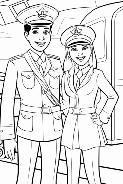 airport pilots and cabin crew