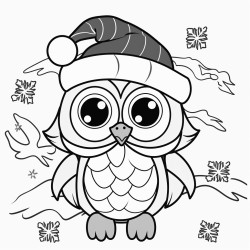christmas coloring book pahe with black and bold lines