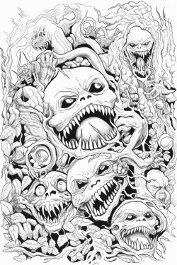 people singing on vines and fighting monsters