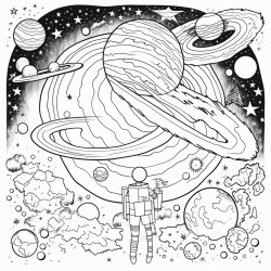 space and galaxy for science day