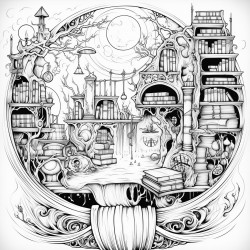 fantasy worlds inside of books