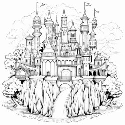a fantasy air castle