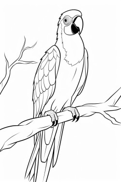 spixs macaw perched on a branch showcasing its stunning blue feathers and friendly expression