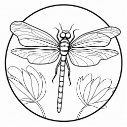dragonfly on lilypad